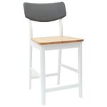 vidaXL Chaises de salle à manger 2 Pièces Blanc 48 x 49 x 95 cm