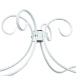 vidaXL Cadre de lit à baldaquin sans matelas blanc métal 180x200 cm