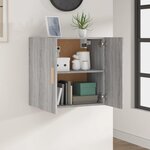 vidaXL Armoire murale Sonoma gris 60x30x60 cm Bois d'ingénierie