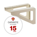 Equerres ivoire brillant ral 1015b