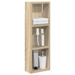 vidaXL Armoire murale de salle de bain Chêne Sonoma 20 x 10 x 60 5 cm