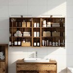 vidaXL Ensemble de Meubles de Salle de Bain 3 Pièces 120 x 14 5 x 70 cm