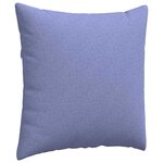 vidaXL Coussins de canapé 2 Pièces Bleu 80 x 80 cm tissu