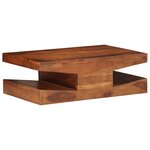 vidaXL Table basse 90x60x30 cm bois massif d'acacia
