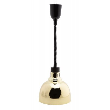 Lampe chauffante dôme ø 240 mm - combisteel - doré - acier inoxydable x600-800mm