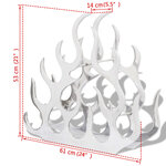 vidaXL Casier à bouteilles pour 11 bouteilles Argenté Aluminium