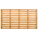 vidaXL Tapis de bain Uni Marron 100 x 53 cm bois
