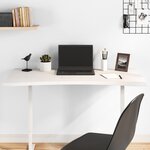 vidaXL Dessus de bureau blanc 110x60x2 5 cm bois massif de pin
