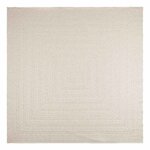 vidaXL Tapis ZIZUR crème 240x240 cm aspect de jute intérieur extérieur