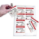 Boite de 200 bristols microperforés 190/m² en planche A4 pour badges 5 4x9 cm AVERY