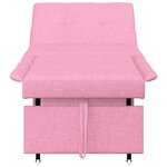 vidaXL Canapé-Lit Rose 194 x 67 x 37 cm tissu