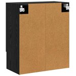 vidaXL Meuble mural Chêne noir 60 x 31 x 70 cm Bois d'ingénierie