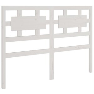 vidaXL Tête de lit Blanc 125 5x4x100 cm Bois massif de pin