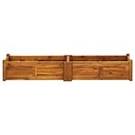 vidaXL Lit surélevé de jardin Bois d'acacia 150x30x25 cm