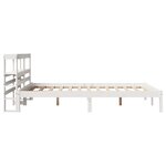 vidaXL Cadre de lit sans matelas blanc 140x200 cm bois de pin massif
