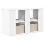 vidaXL Support de télévision avec tiroir Blanc 79 x 40 x 48 cm