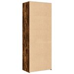 vidaXL Buffet haut chêne fumé 70x41x185 cm bois d'ingénierie