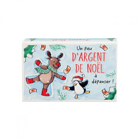Boîte A Étrennes Pour Noël 8.3 x 5.5 x 1.8cm - Pingouin Et Caribou