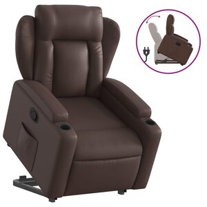 vidaXL Fauteuil inclinable marron similicuir