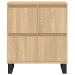 vidaXL Buffets 2 Pièces chêne sonoma bois d'ingénierie