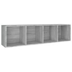 vidaXL Bibliothèque/Meuble TV Sonoma gris 36x30x143 cm