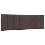 vidaXL Cadre de lit sans matelas marron foncé 160x200 cm tissu
