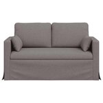 vidaXL Canapé Taupe 139 x 78 x 80 cm tissu