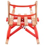 vidaXL Traîneau pliable avec dossier 119 cm Bois
