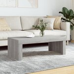 vidaXL Table basse sonoma gris 102x50x36 cm bois d'ingénierie