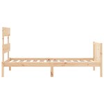 vidaXL Cadre de lit sans matelas bois de pin massif