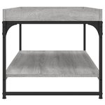 vidaXL Table basse sonoma gris 100x49x45 cm bois d'ingénierie