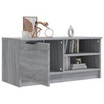 vidaXL Meuble TV Sonoma gris 80x35x36 5 cm Bois d'ingénierie