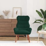 vidaXL fauteuil Vert foncé 69 x 74 x 93 cm Velours