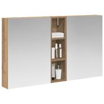 vidaXL Ensemble de Meubles de Salle de Bain 3 Pièces 120 x 14 5 x 70 cm