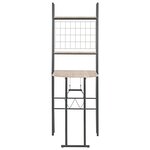 vidaXL Ensemble à dîner pliant 3 Pièces et étagère de rangement MDF acier