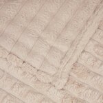 vidaXL Jeté Beige 200 x 150 cm Toison