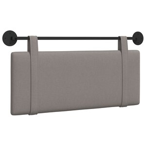vidaXL Tête de lit suspendue Taupe tissu