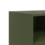 vidaXL Meuble TV vert olive 100 5x39x43 5 cm acier