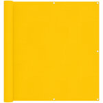 vidaXL Écran de balcon 110 x 1000 cm Tissu Oxford Rectangulaire Jaune