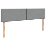 vidaXL Lit ottoman avec matelas et LED Gris clair 180x200 cm tissu