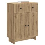 vidaXL Buffet Chêne artisanal 66 x 34 5 x 90 cm Bois d'ingénierie