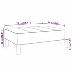 Vidaxl repose-pied rouge bordeaux 78x56x32 cm tissu
