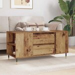 vidaXL Table basse Bois Ancien 102 x 44 5 x 50 cm Bois d'ingénierie