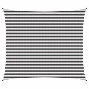 vidaXL Voile d'ombre 6 x 7 m HDPE Rectangulaire Anthracite et blanc