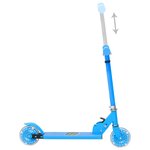 vidaXL Scooter 2 roues d'enfants et guidon réglable en aluminium Bleu