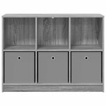 vidaXL Buffet avec tiroir Gris Sonoma 102 x 32 x 73 5 cm