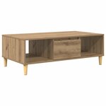 vidaXL Table basse chêne artisanal 103 5 x 60 x 35 cm