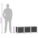 vidaXL Lit surélevé 120x40x38 cm Polypropylène