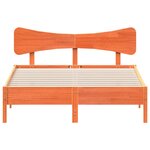 vidaXL Cadre de lit sans matelas cire marron 150x200cm bois pin massif