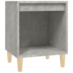 vidaXL Tables de chevet 2 Pièces Gris béton 40x35x50 cm
